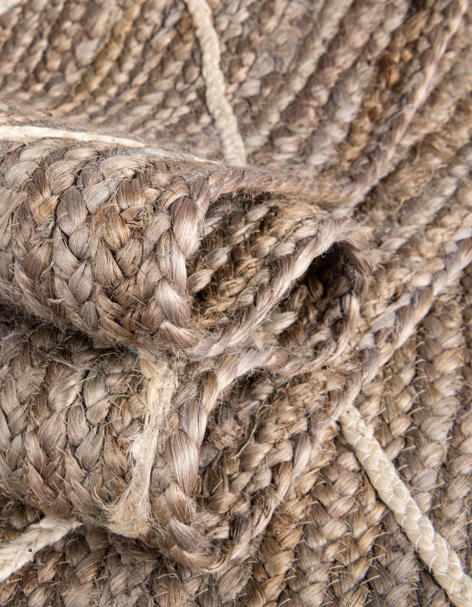 3' 3 x 5' 1 Handmade Braided Jute Rug