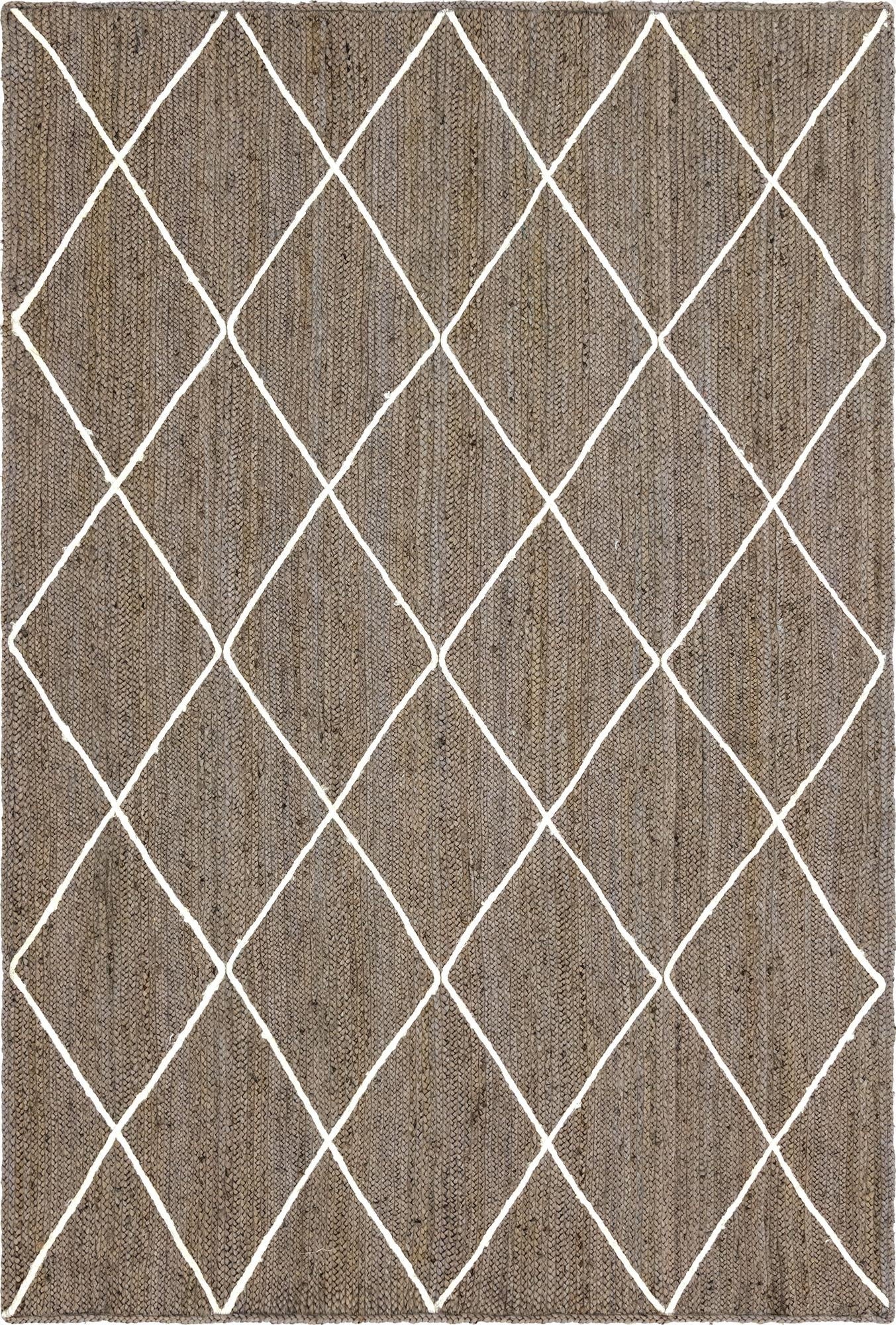 185cm x 275cm  Hand Braided Jute Rug