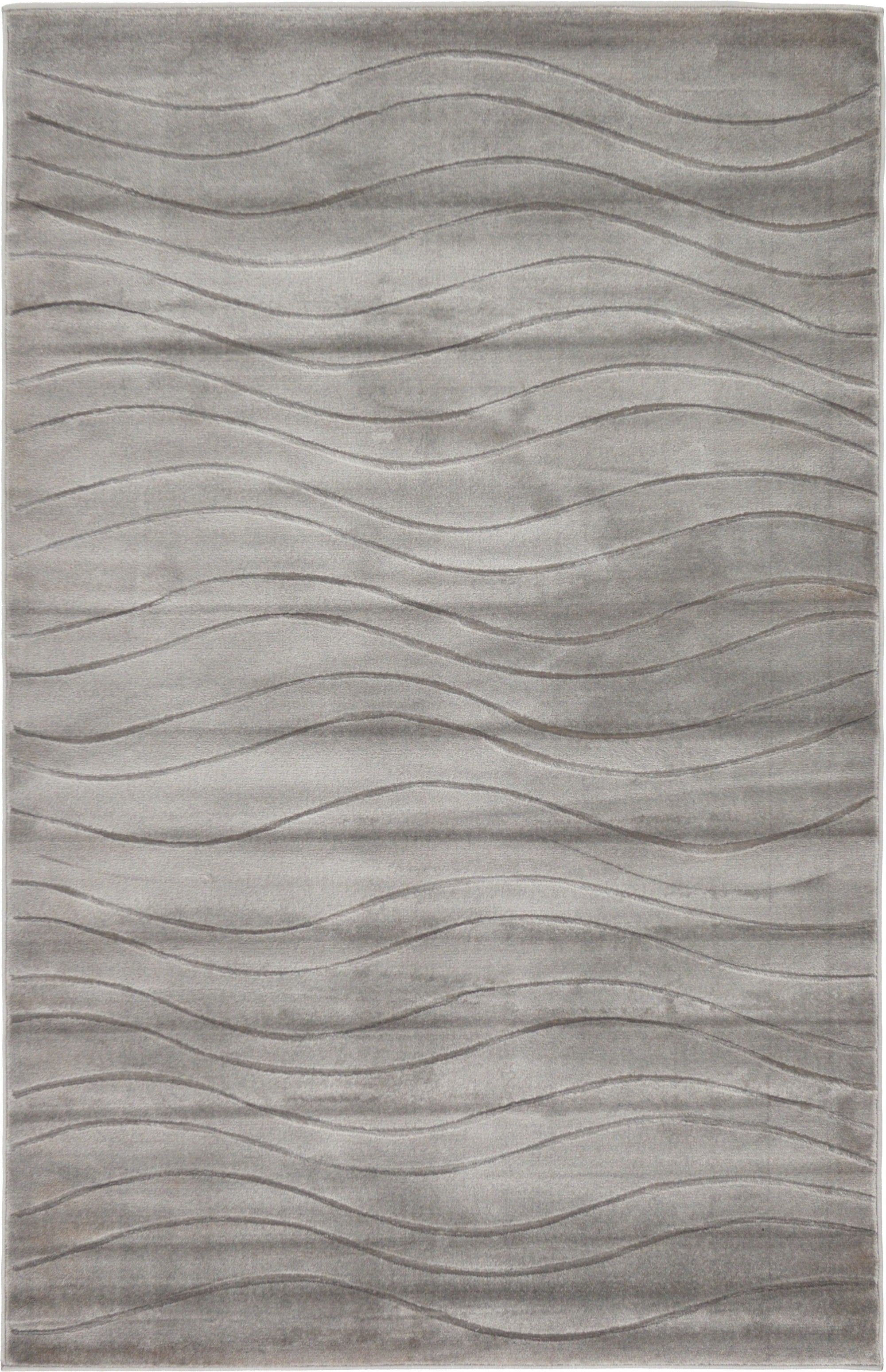 Gray Carved Gabbeh Rug