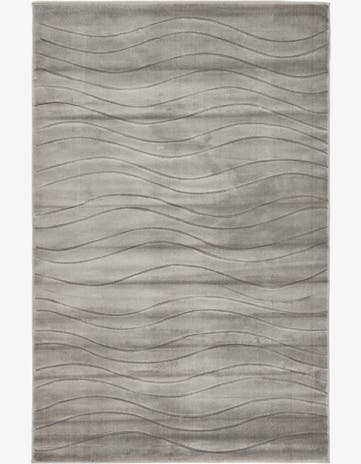 Gray Carved Gabbeh Rug