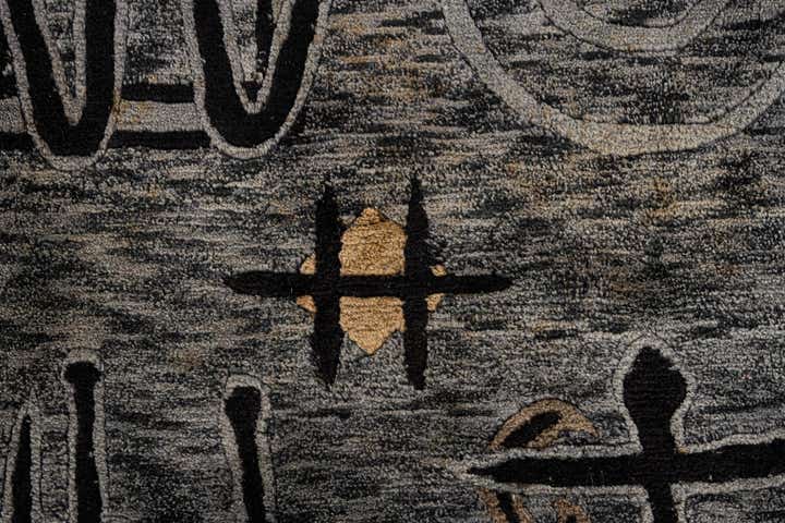 6' 8 x 9' 9 Hand Knotted Carved Pekin Wool Rug