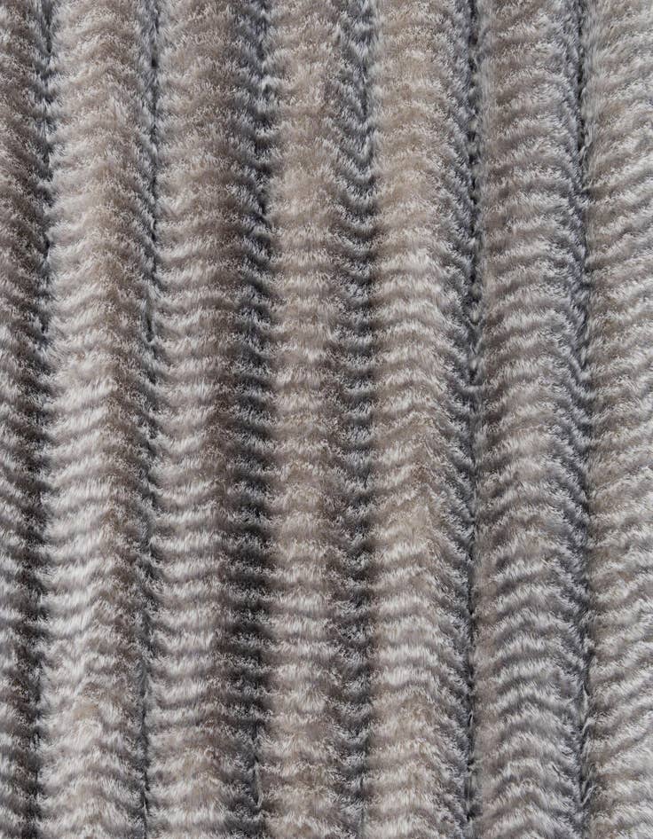 Detail image of 5' x 7' Carved Solid Rabbit Rug