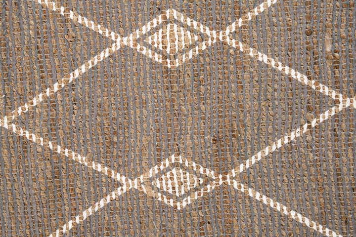 4' 2 x 6' Hand Braided Chenille Jute Rug