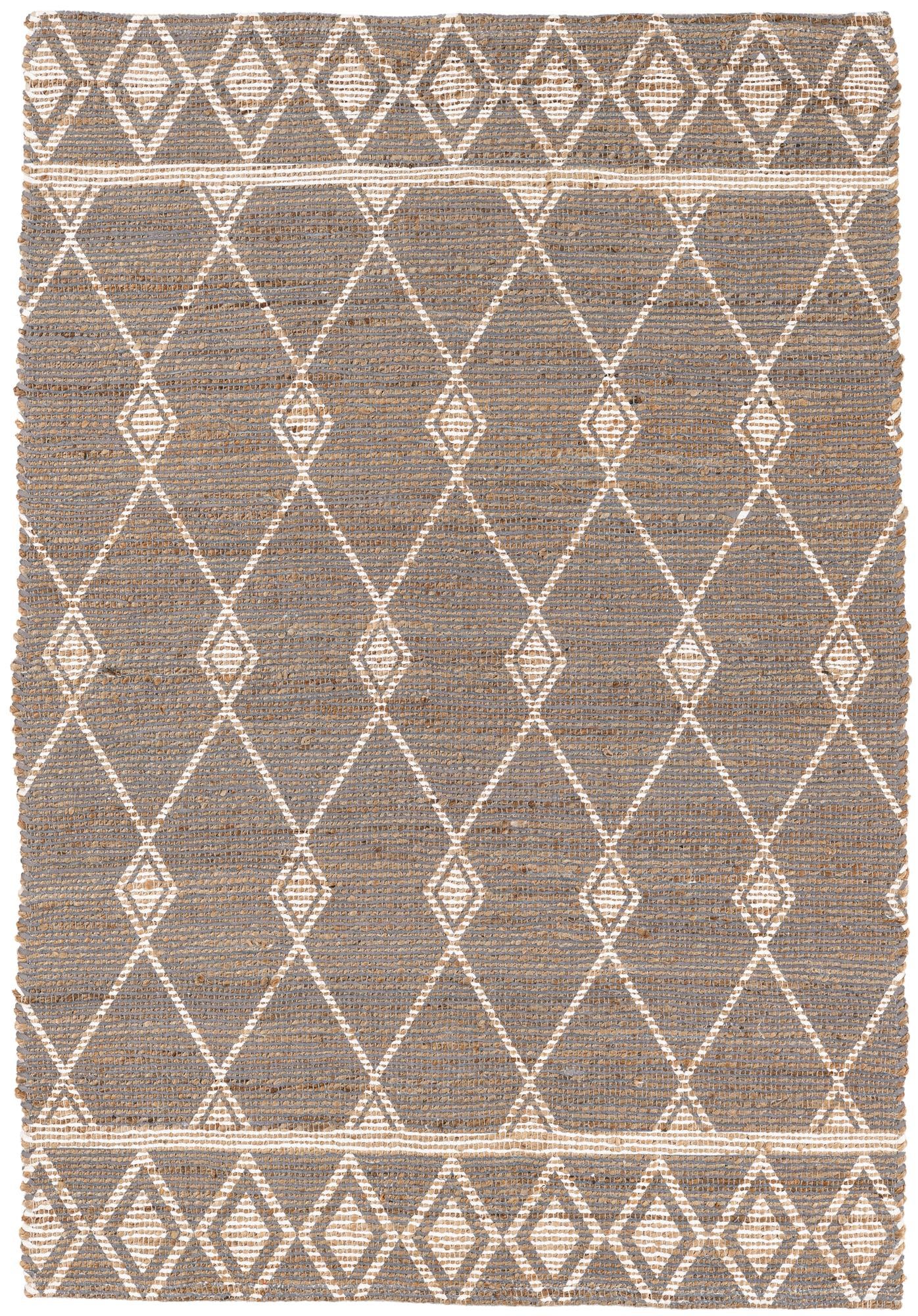 4' 2 x 6' Hand Braided Chenille Jute Rug