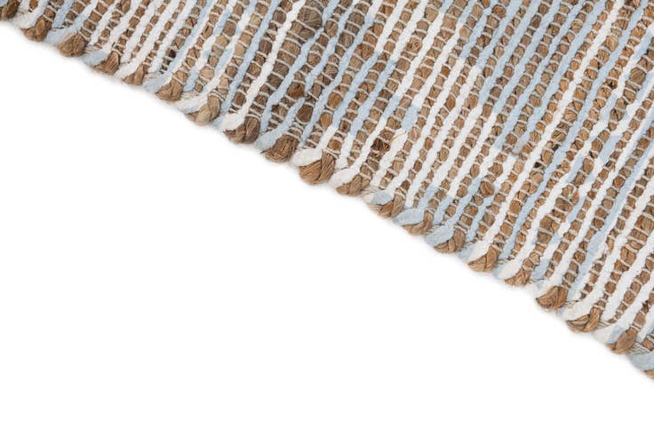 Detail image of 2' 1 x 3' Hand Woven Chenille Jute Rug