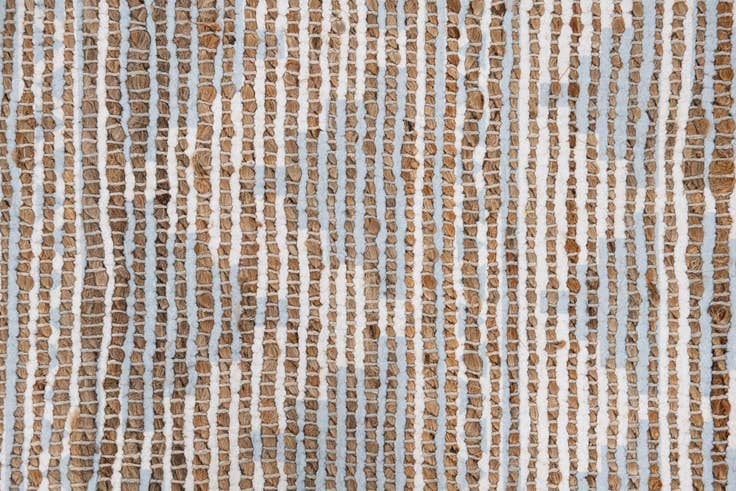 Detail image of 2' 1 x 3' Hand Woven Chenille Jute Rug