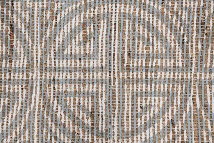 Detail image of 2' x 3' Hand Woven Chenille Jute Rug