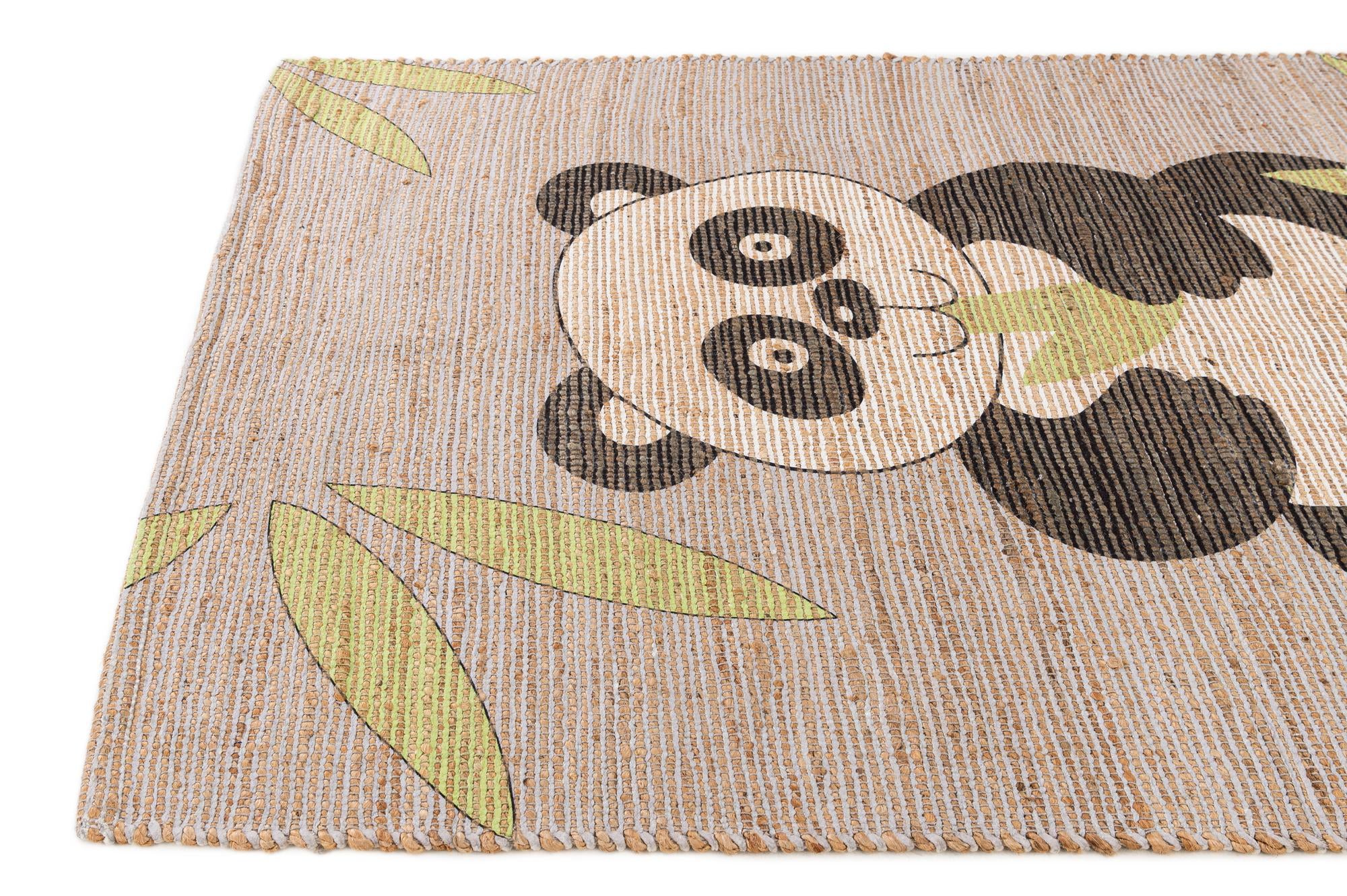 4' 1 x 6' 3 Chenille Jute Rug