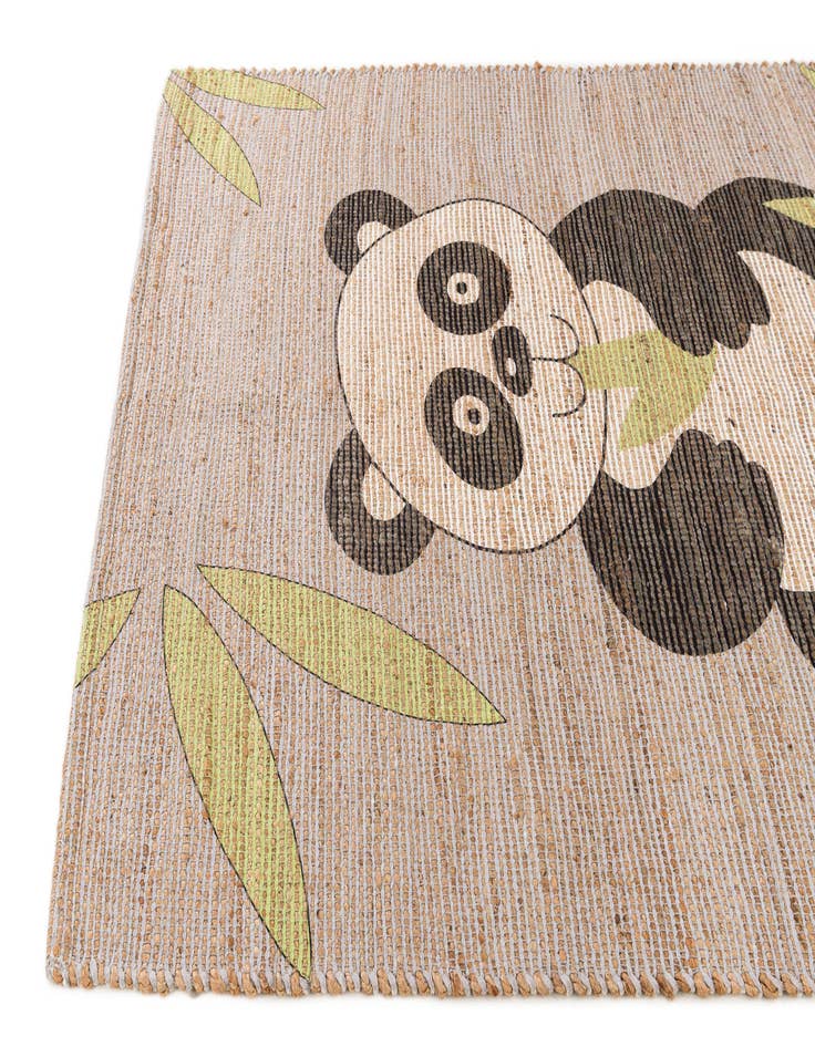 Detail image of 4' 1 x 6' 3 Chenille Jute Rug
