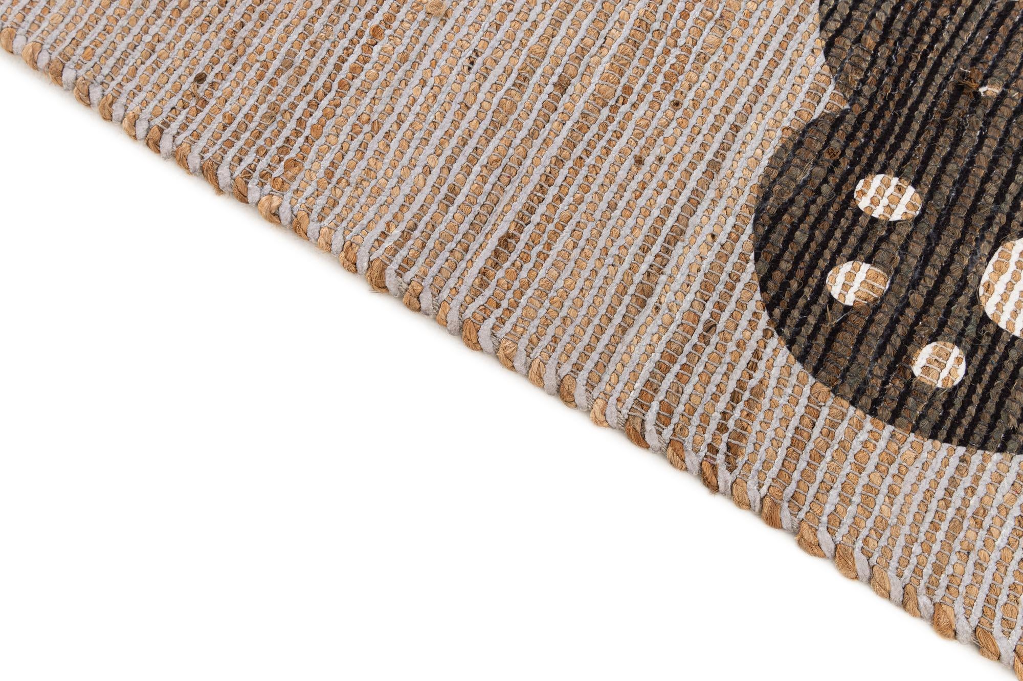 4' 1 x 6' 3 Chenille Jute Rug