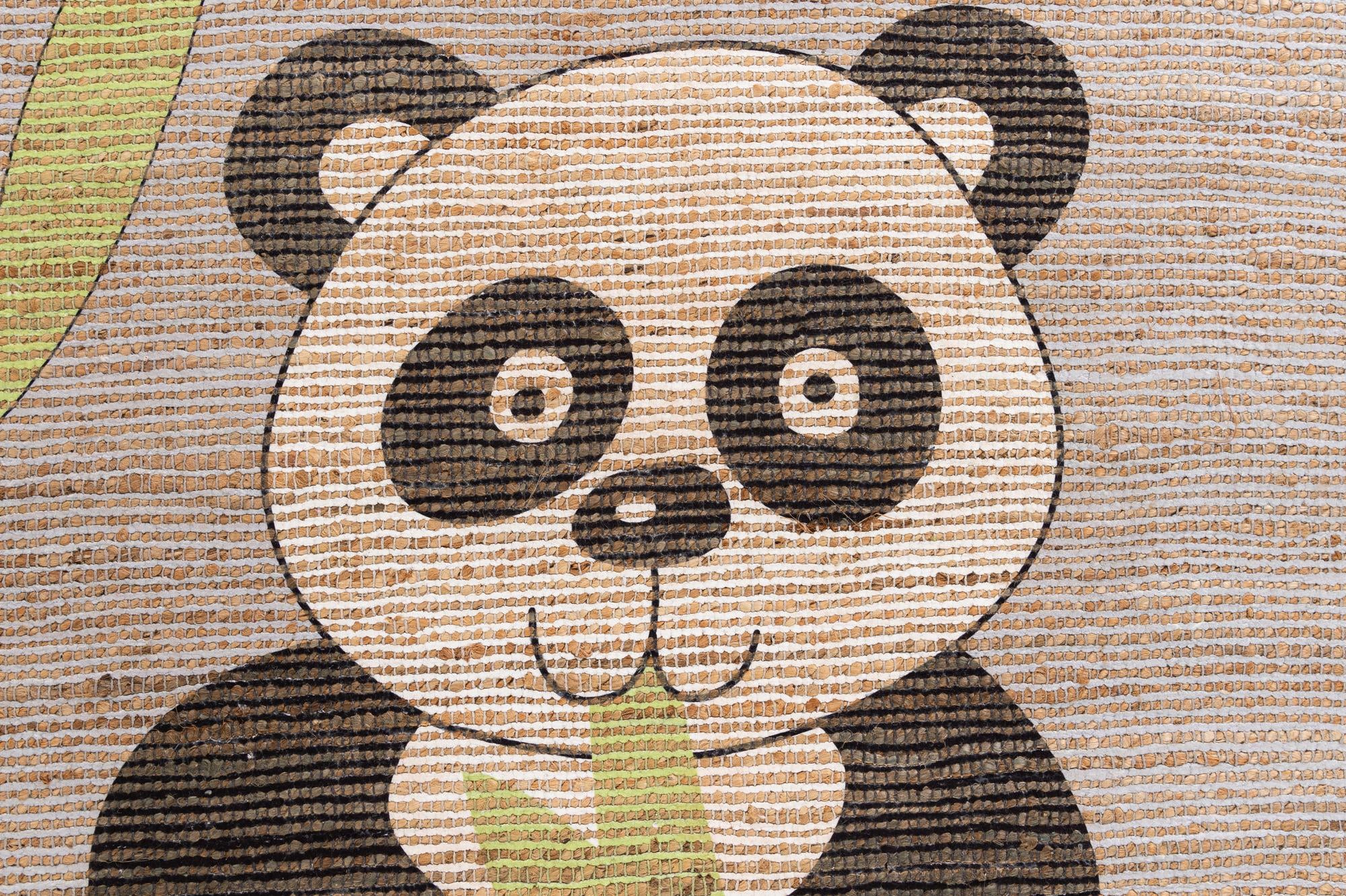 4' 1 x 6' 3 Chenille Jute Rug