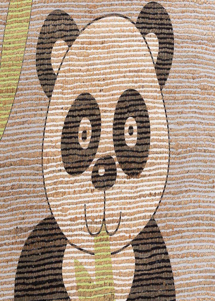 4' 1 x 6' 3 Chenille Jute Rug