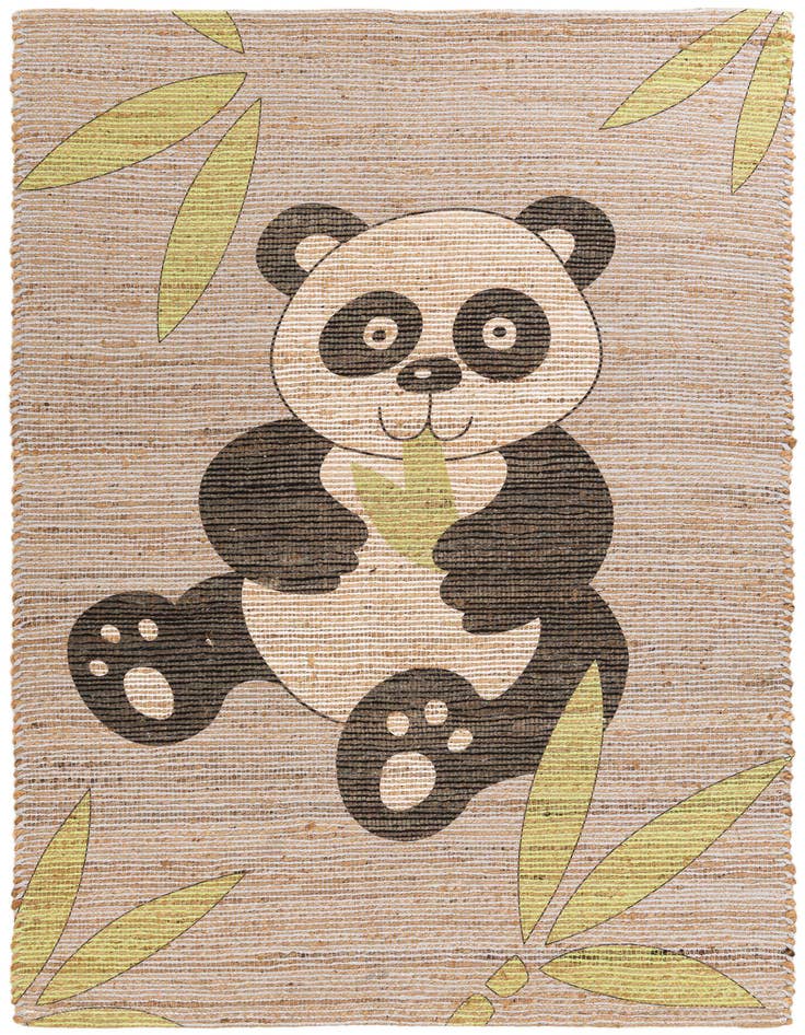 Detail image of 4' 1 x 6' 3 Chenille Jute Rug