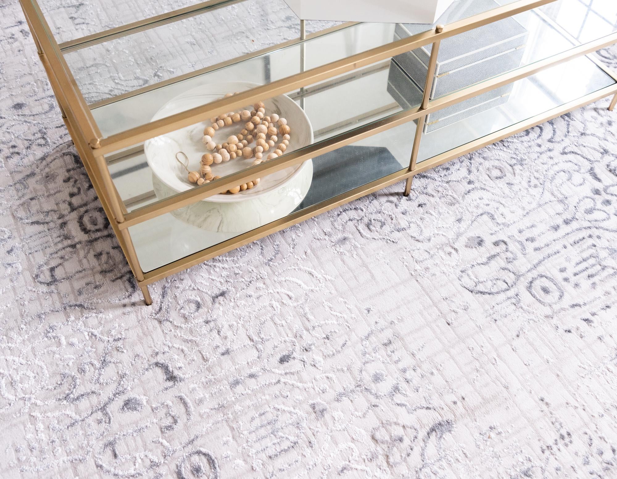 Gray 155cm x 245cm Chesterfield Rug Rugs UK