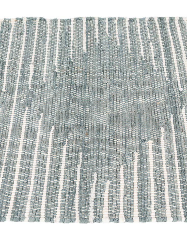 Detail image of 2' 1 x 2' 11 Chindi Cotton Rug