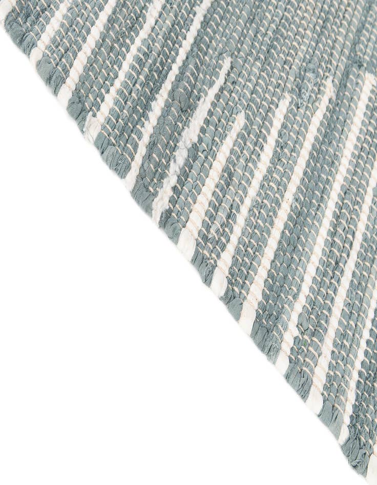 Detail image of 2' 1 x 2' 11 Chindi Cotton Rug