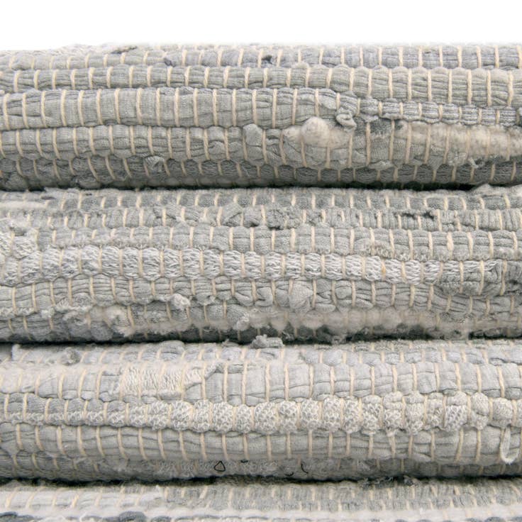 Detail image of 9' x 12' Hand Woven Chindi Cotton Rug