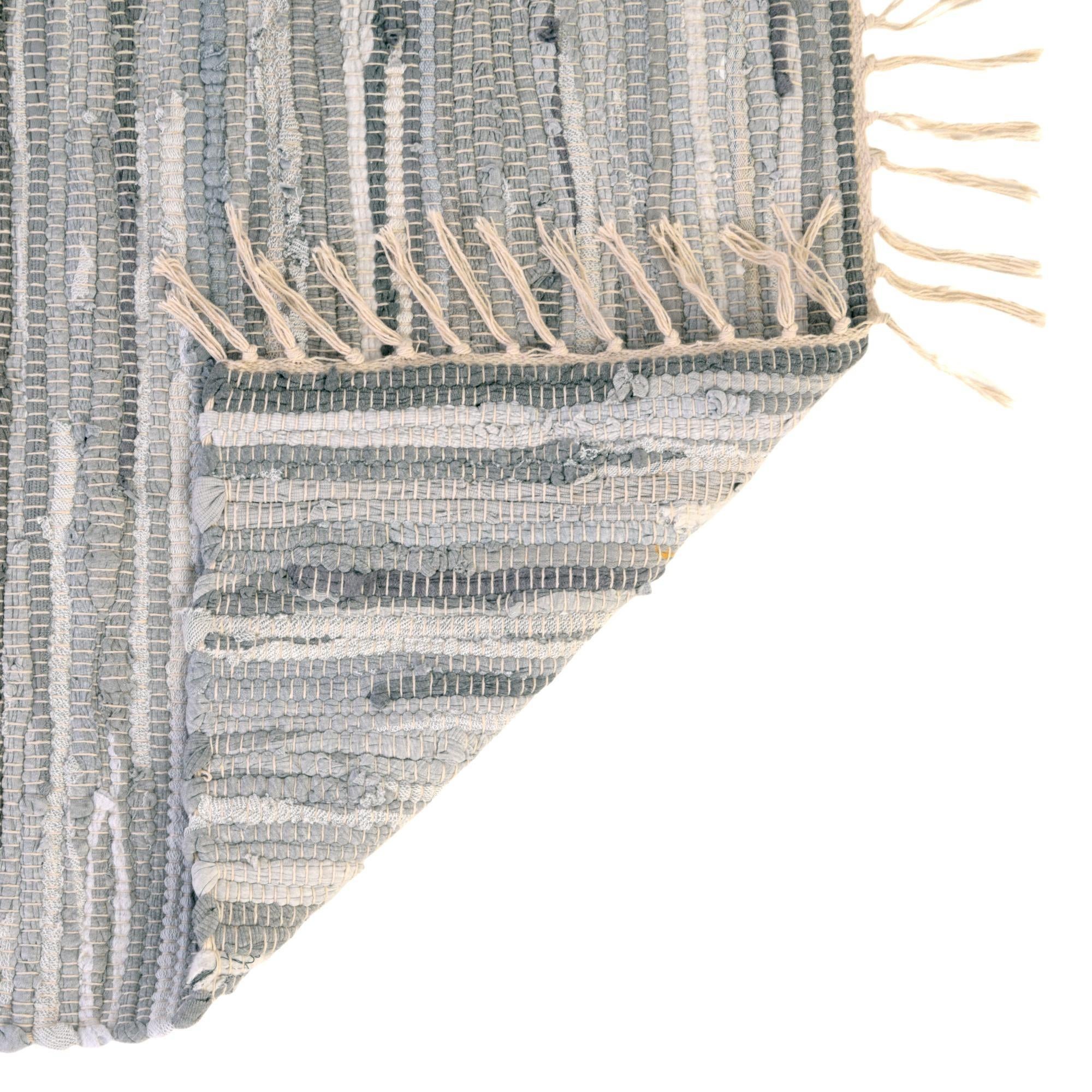 2' 2 x 3' Hand Woven Chindi Cotton Rug