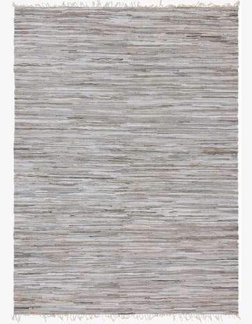 Gray Hand Woven Chindi Cotton Rug