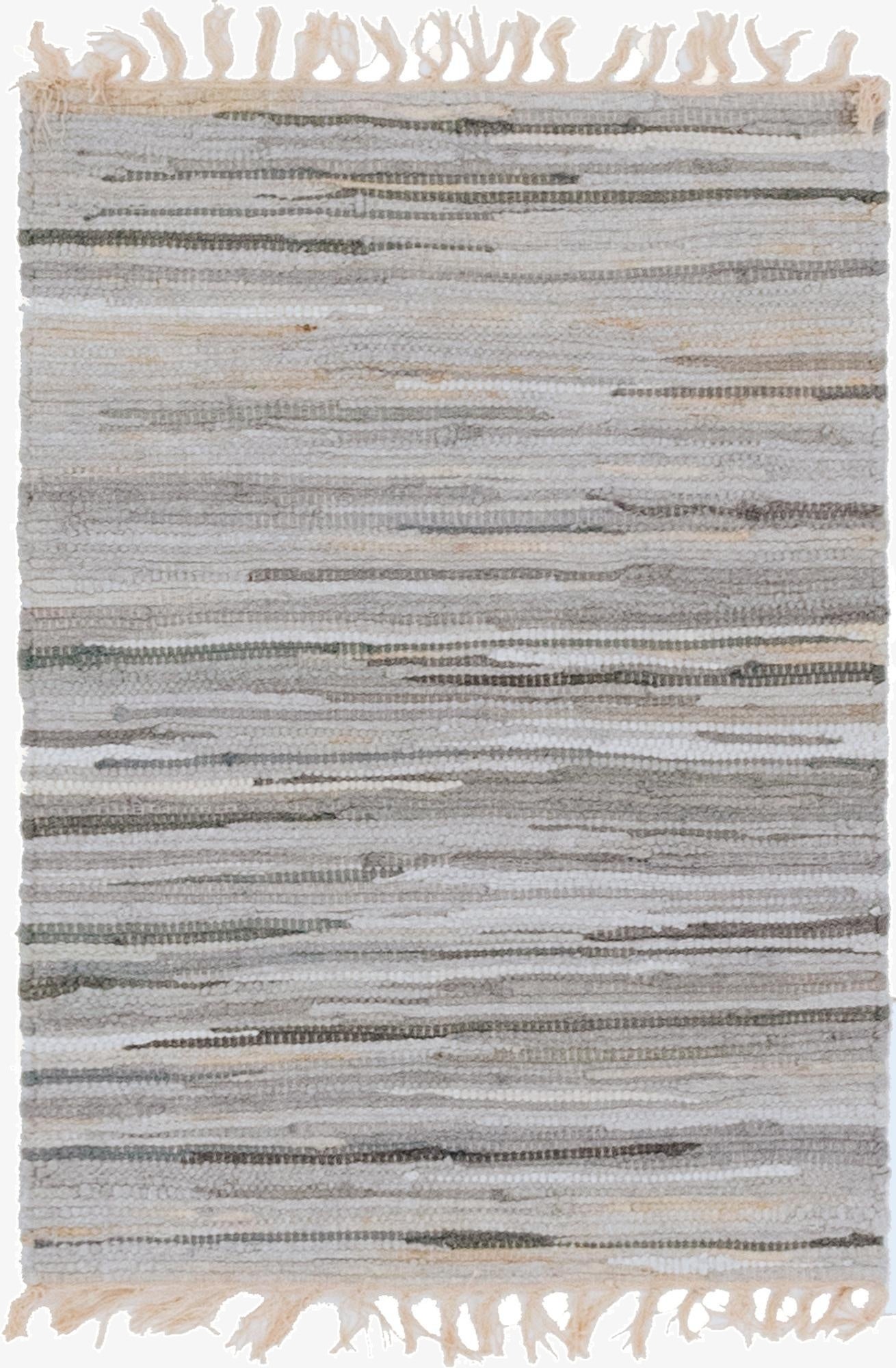 2' 2 x 3'  Hand Woven Chindi Cotton Rug