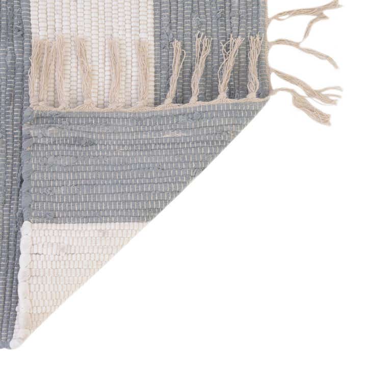 370cm x 490cm Handgewebt Chindi Rag Teppich