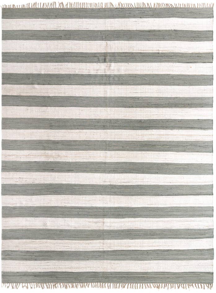Detailansicht von 370cm x 490cm Handgewebt Chindi Rag Teppich