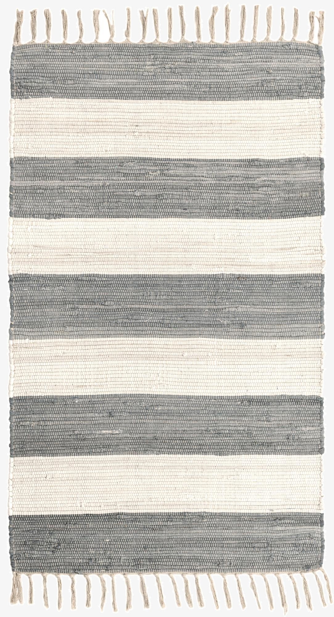 3' 1 x 5' 1  Hand Woven Chindi Rag Rug