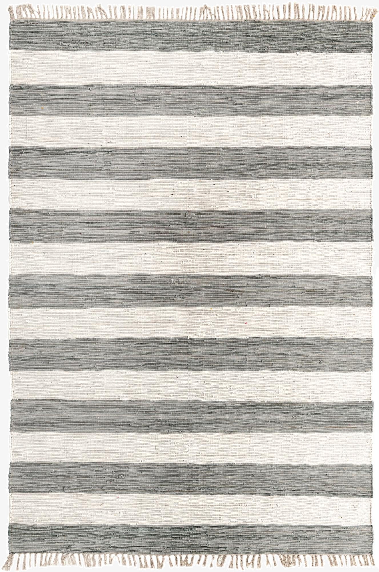 7' 1 x 10'  Hand Woven Chindi Rag Rug