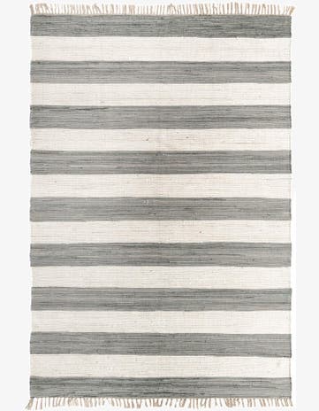 7' 1 x 10' Hand Woven Chindi Rag Rug