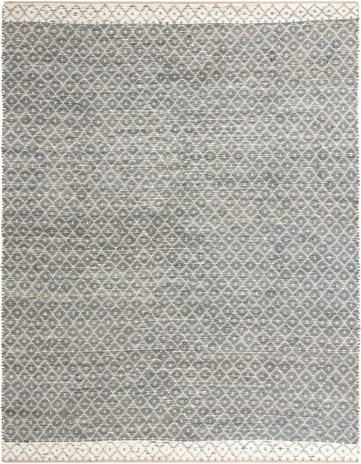 Detail image of 10' x 14' 1 Hand Woven Chindi Trellis Rug