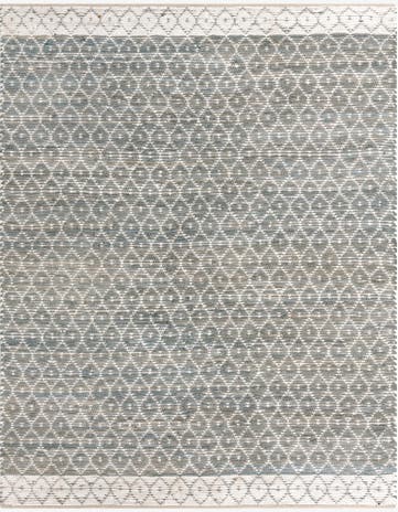 8' x 10' Hand Woven Chindi Trellis Rug