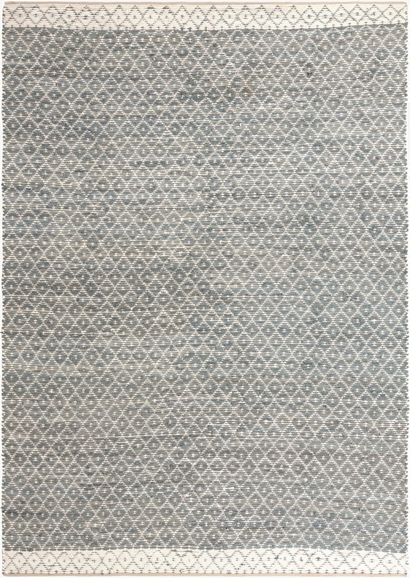 10' x 14' 1  Hand Woven Chindi Trellis Rug