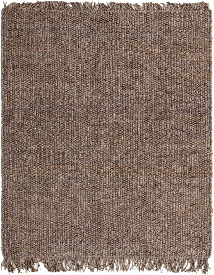 Detail image of 6' 1 x 9' Hand Woven Chunky Jute Rug