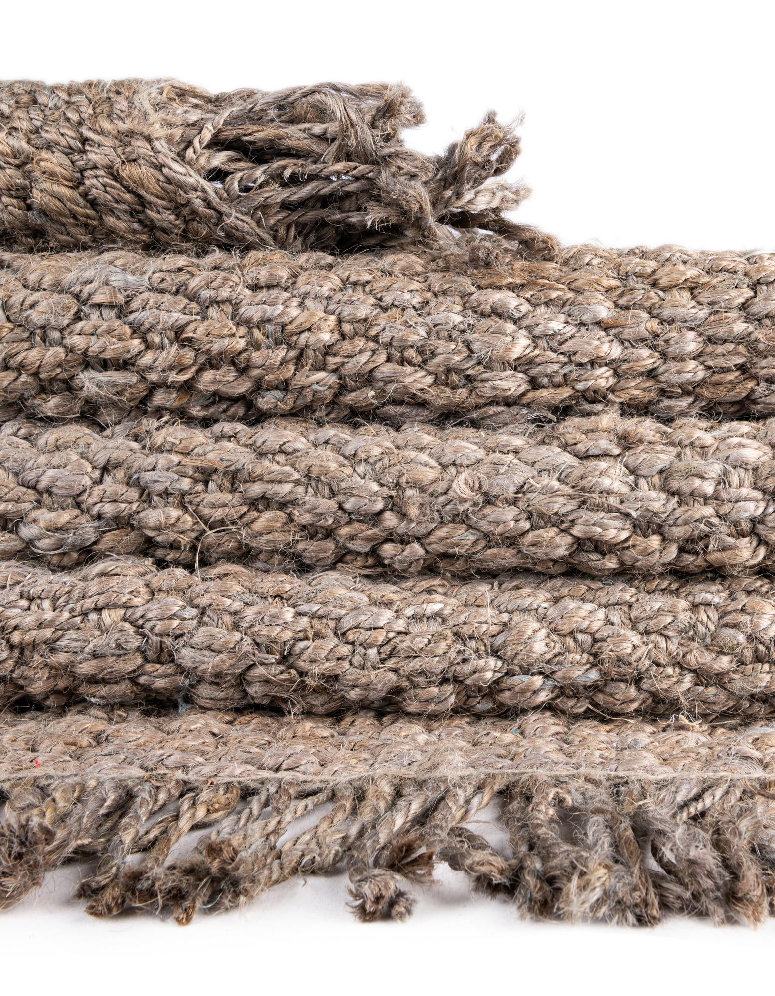 9' x 12' 2 Hand Woven Chunky Jute Rug
