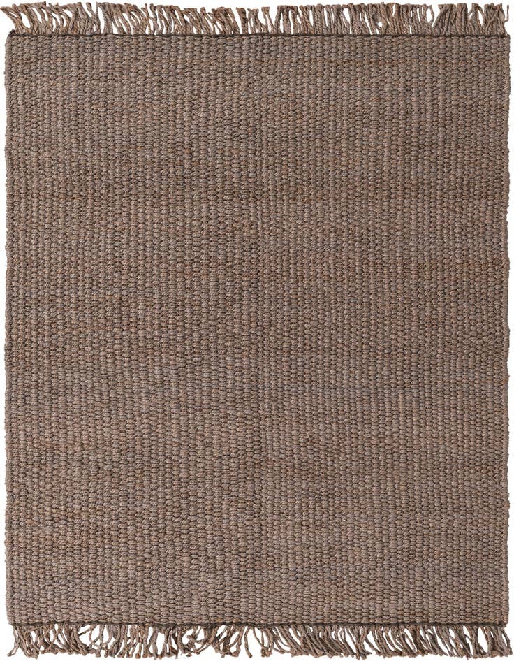Detail image of 5' 1 x 8' Hand Woven Chunky Jute Rug
