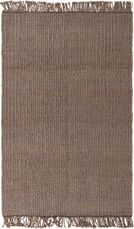 Detail image of 5' 1 x 8' Hand Woven Chunky Jute Rug