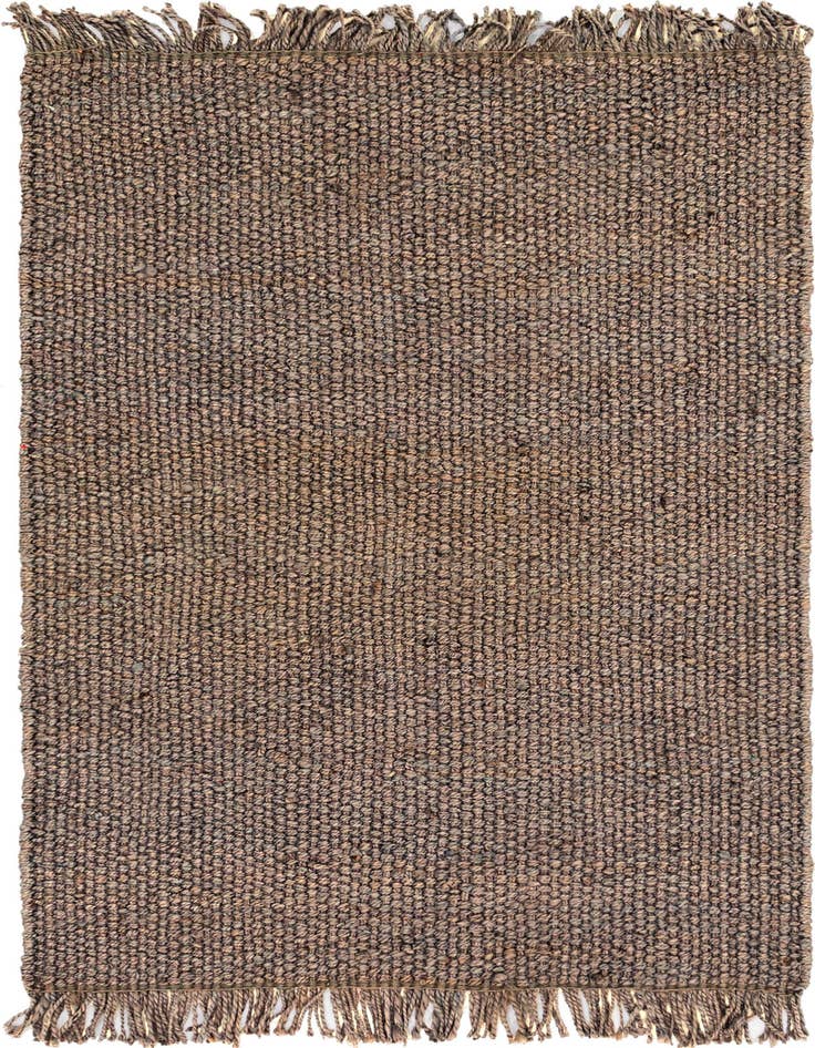 Detail image of 4' 1 x 6' 1 Hand Woven Chunky Jute Rug