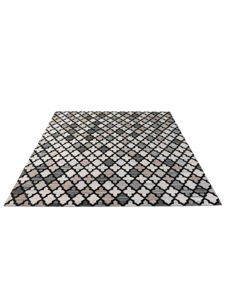 Detail image of 8' 1 x 9' 10 Cowhide - Patchwork Rug