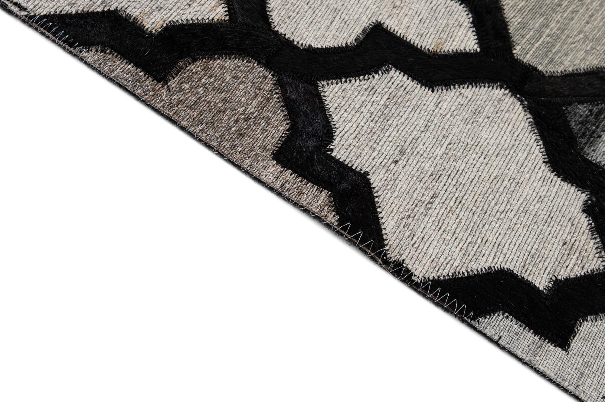 8' 1 x 9' 10 Cowhide - Patchwork Rug