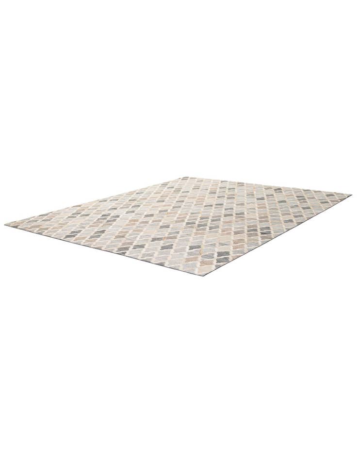 Detail image of 8' 1 x 9' 10 Cowhide - Patchwork Rug