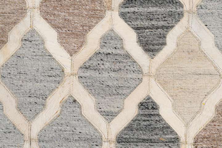 8' 1 x 9' 10 Cowhide - Patchwork Rug