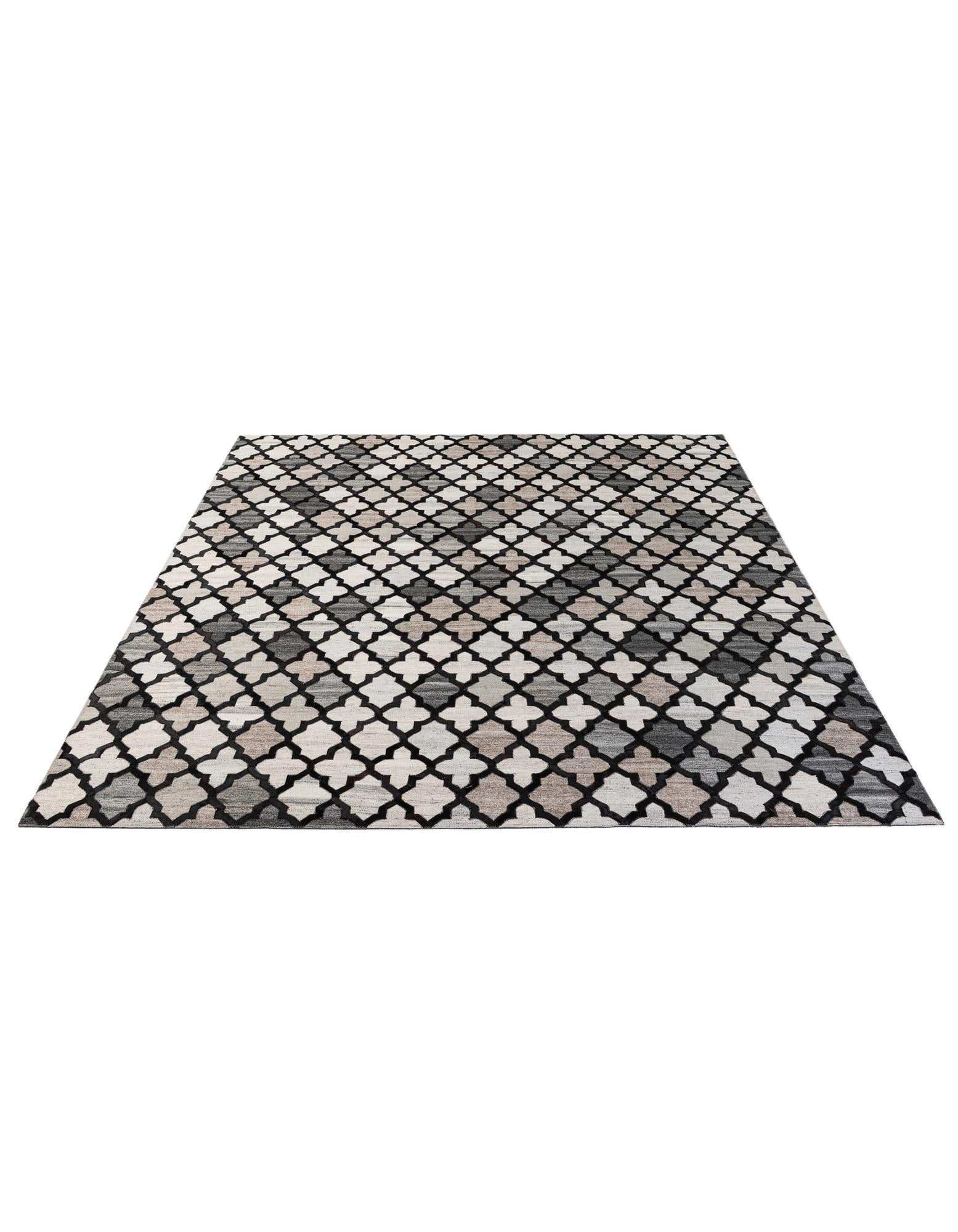 8' 1 x 9' 10 Cowhide - Patchwork Rug