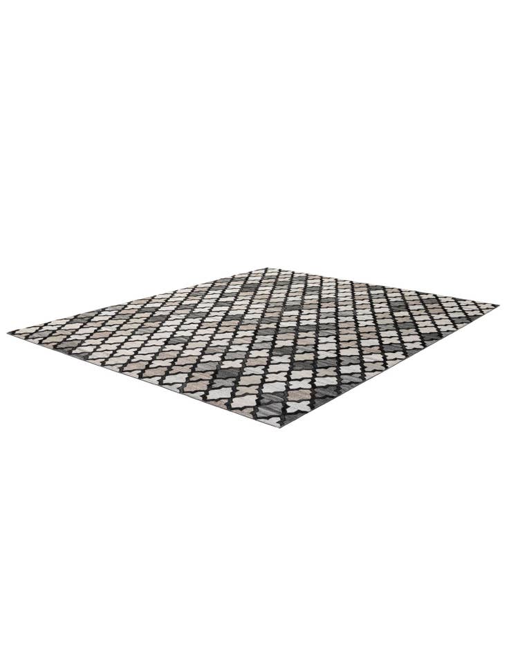 Detail image of 8' 1 x 9' 10 Cowhide - Patchwork Rug