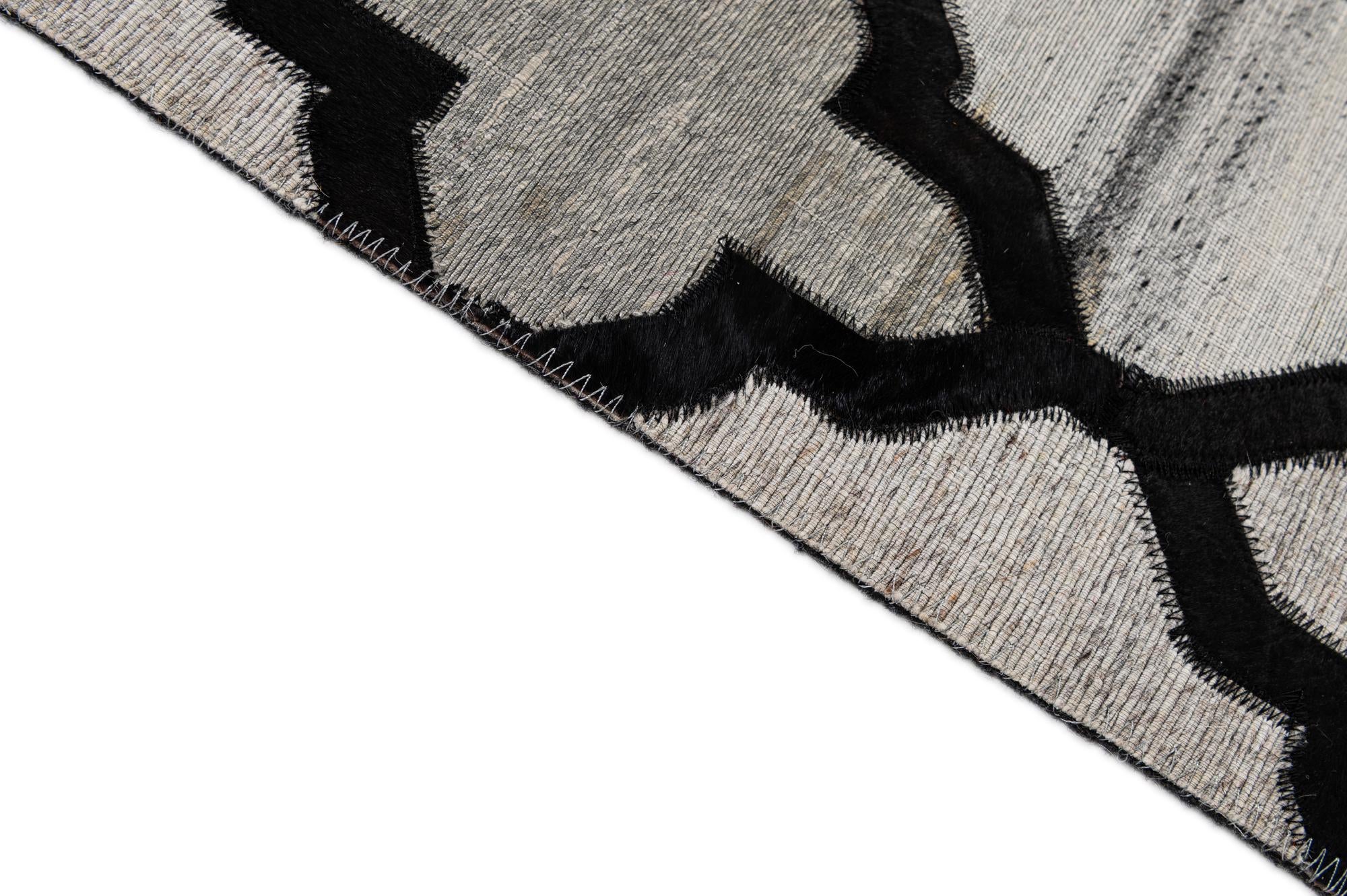 8' 1 x 9' 10 Cowhide - Patchwork Rug