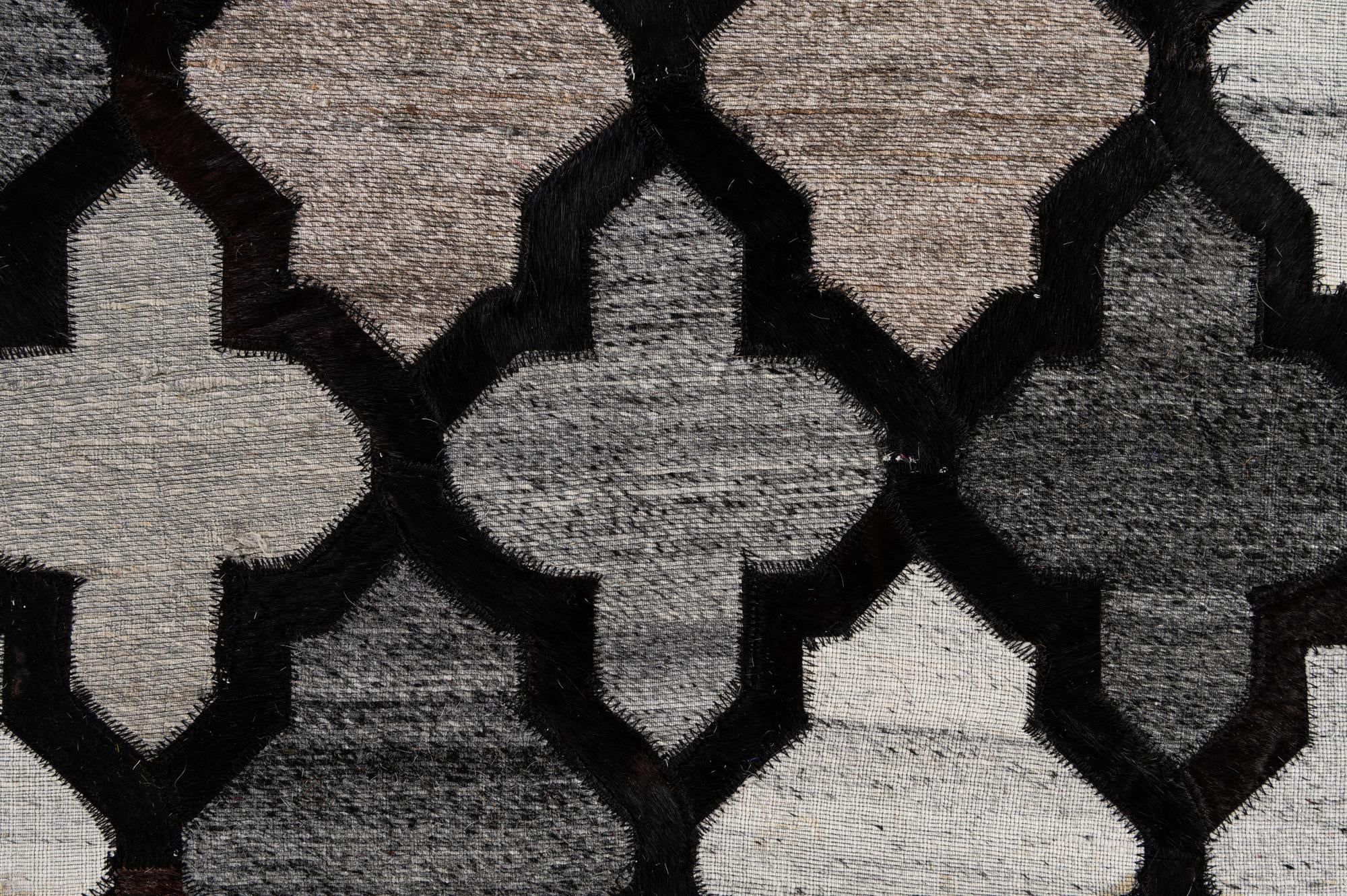 8' 1 x 9' 10 Cowhide - Patchwork Rug