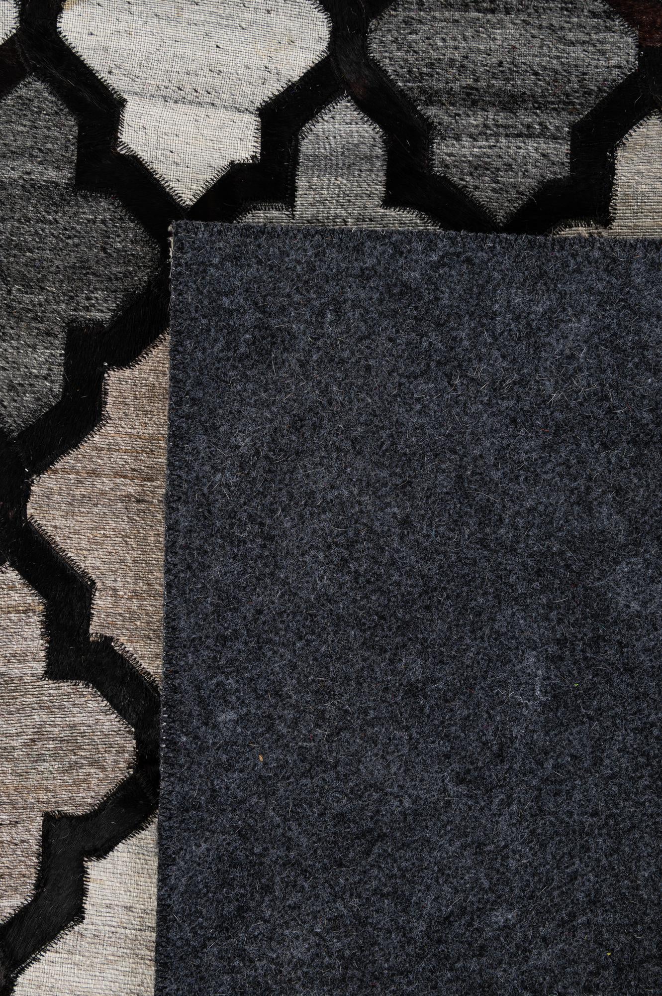 8' 1 x 9' 10 Cowhide - Patchwork Rug