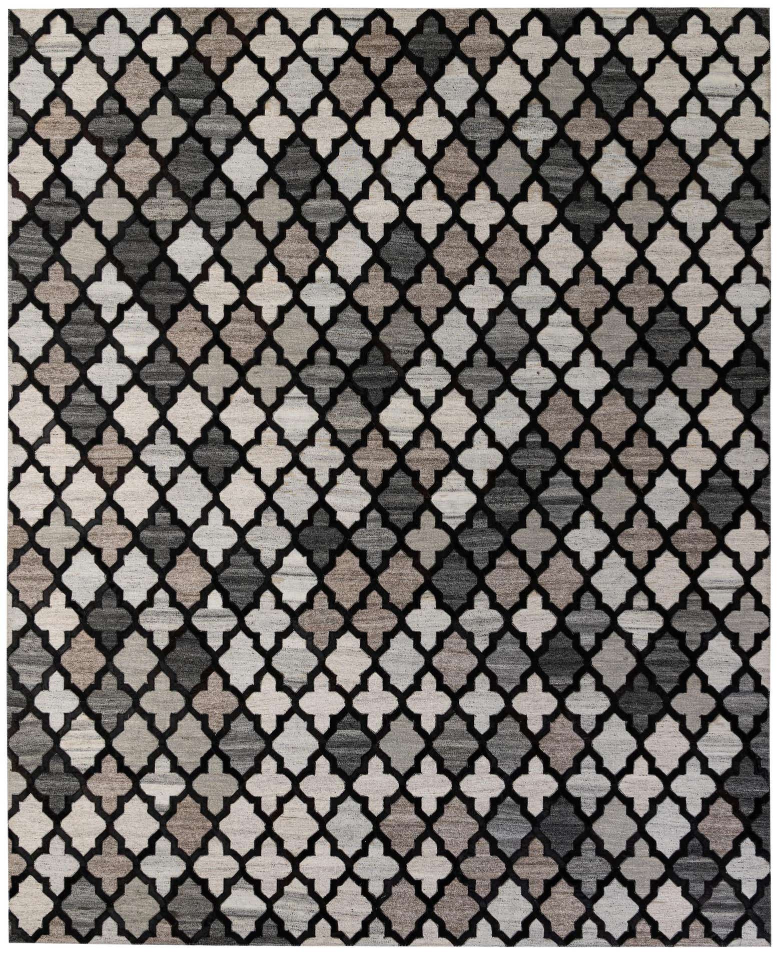 8' 1 x 9' 10 Cowhide - Patchwork Rug