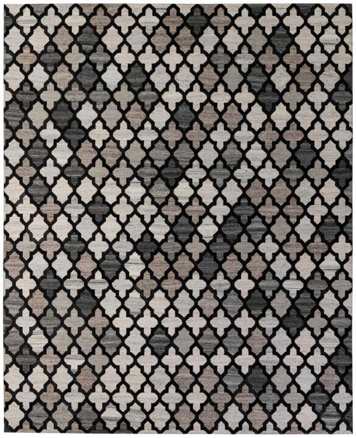 8' 1 x 9' 10 Cowhide - Patchwork Rug