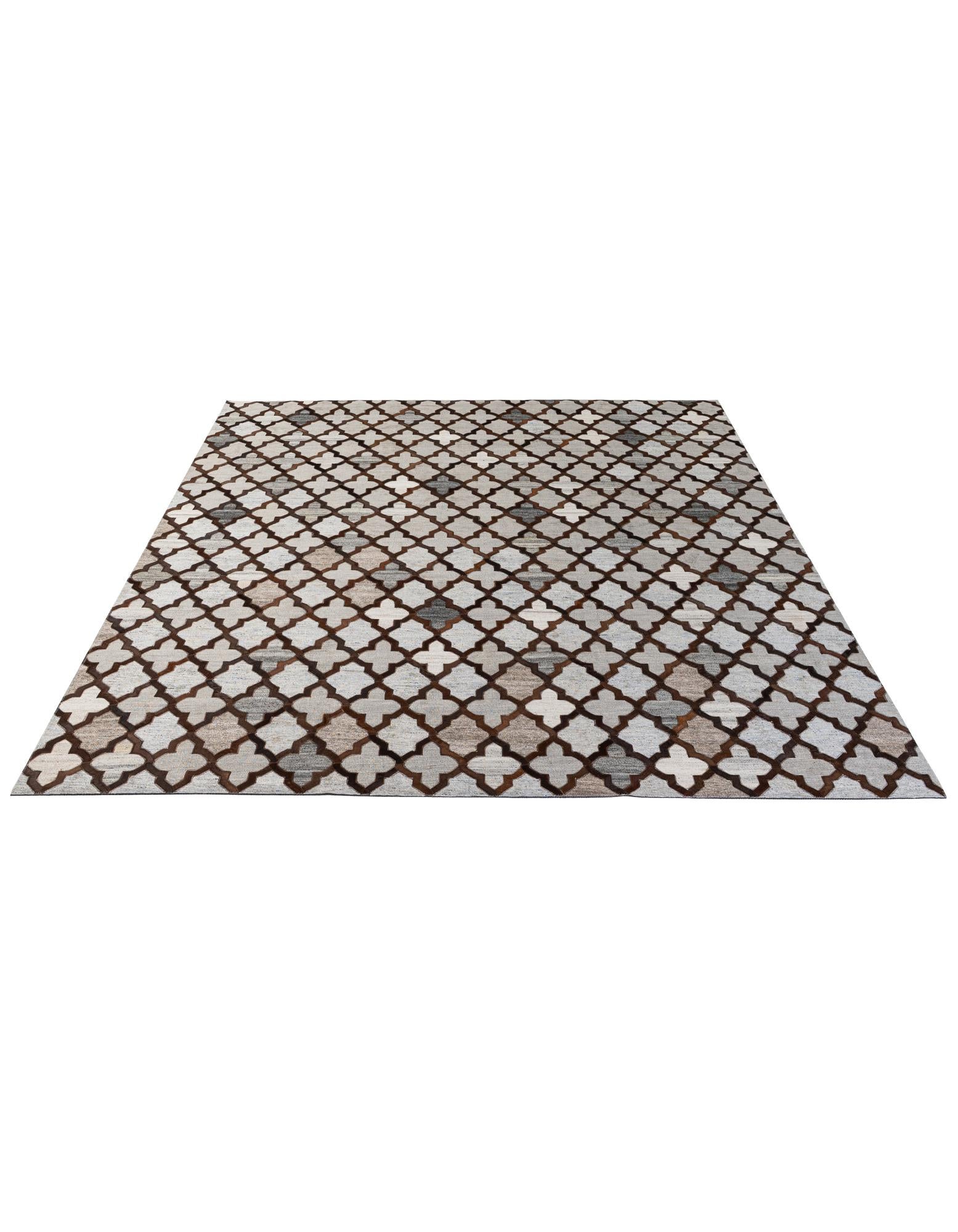 8' 1 x 9' 11 Cowhide - Patchwork Rug
