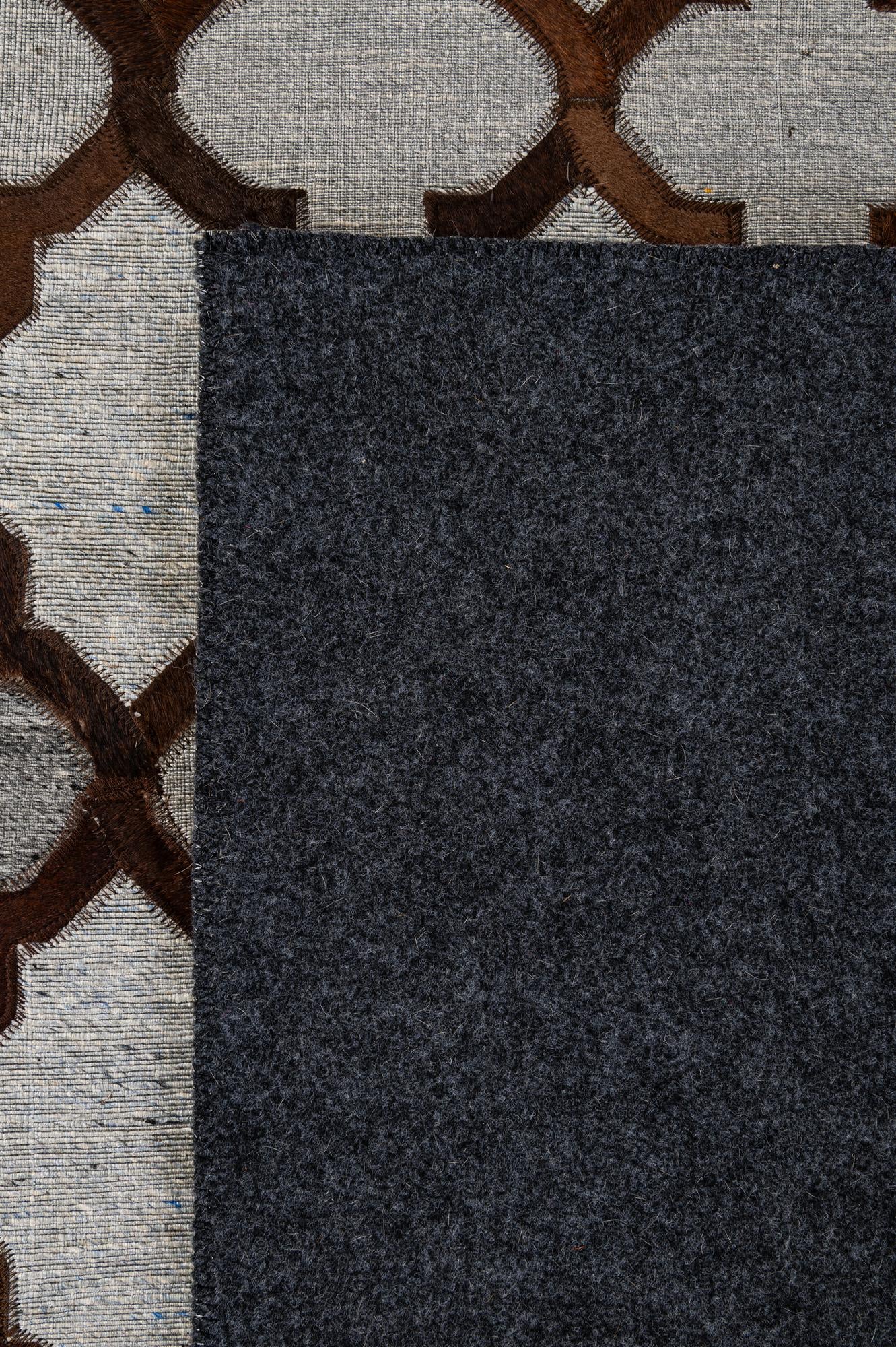 8' 1 x 9' 11 Cowhide - Patchwork Rug